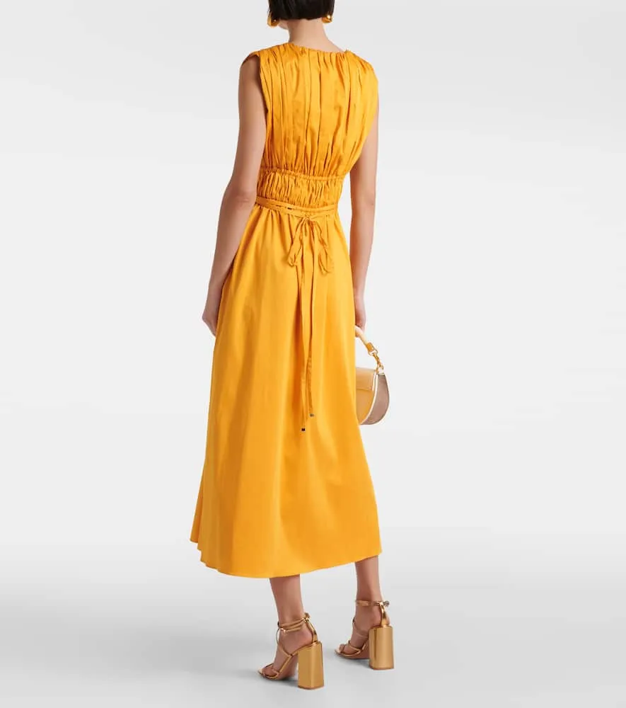 Altuzarra Fiona ruched cotton-blend midi dress