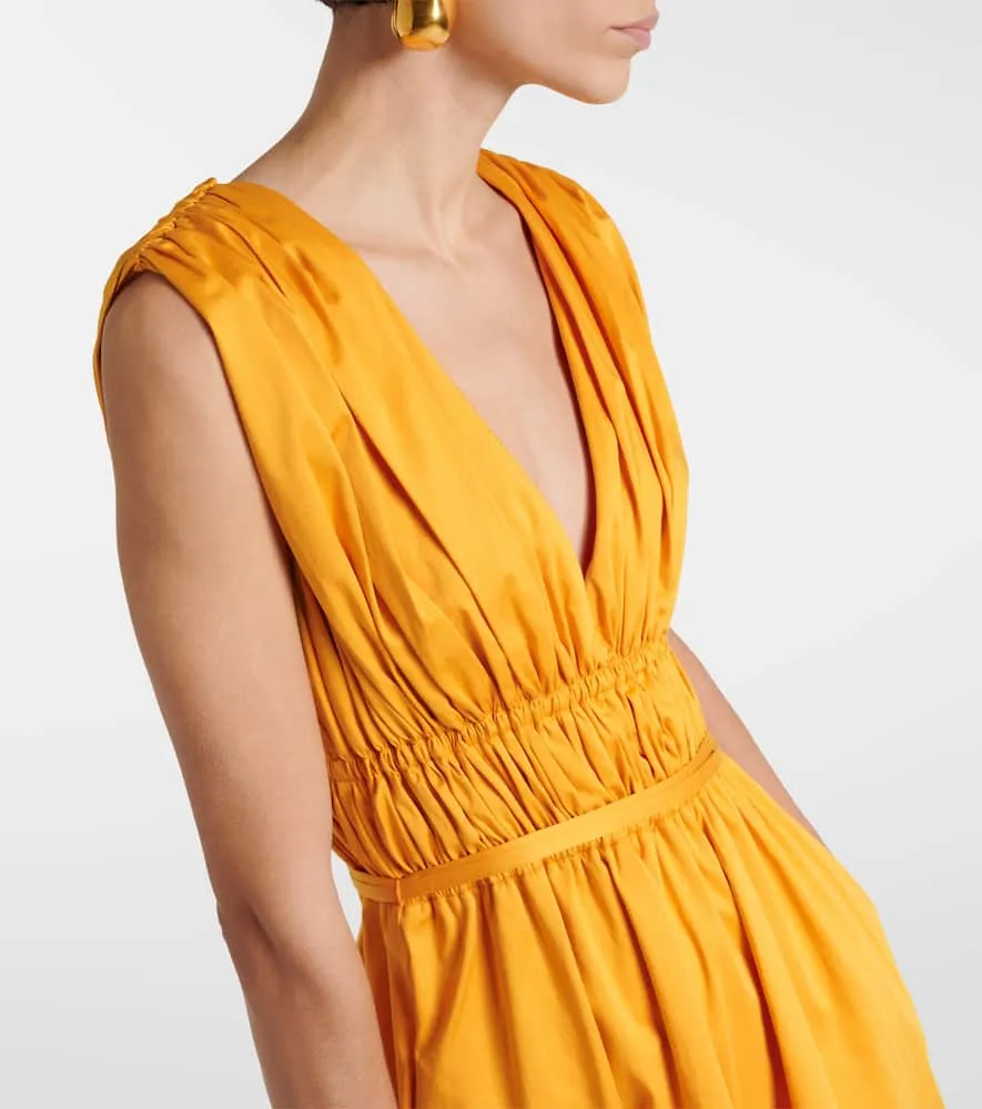 Altuzarra Fiona ruched cotton-blend midi dress