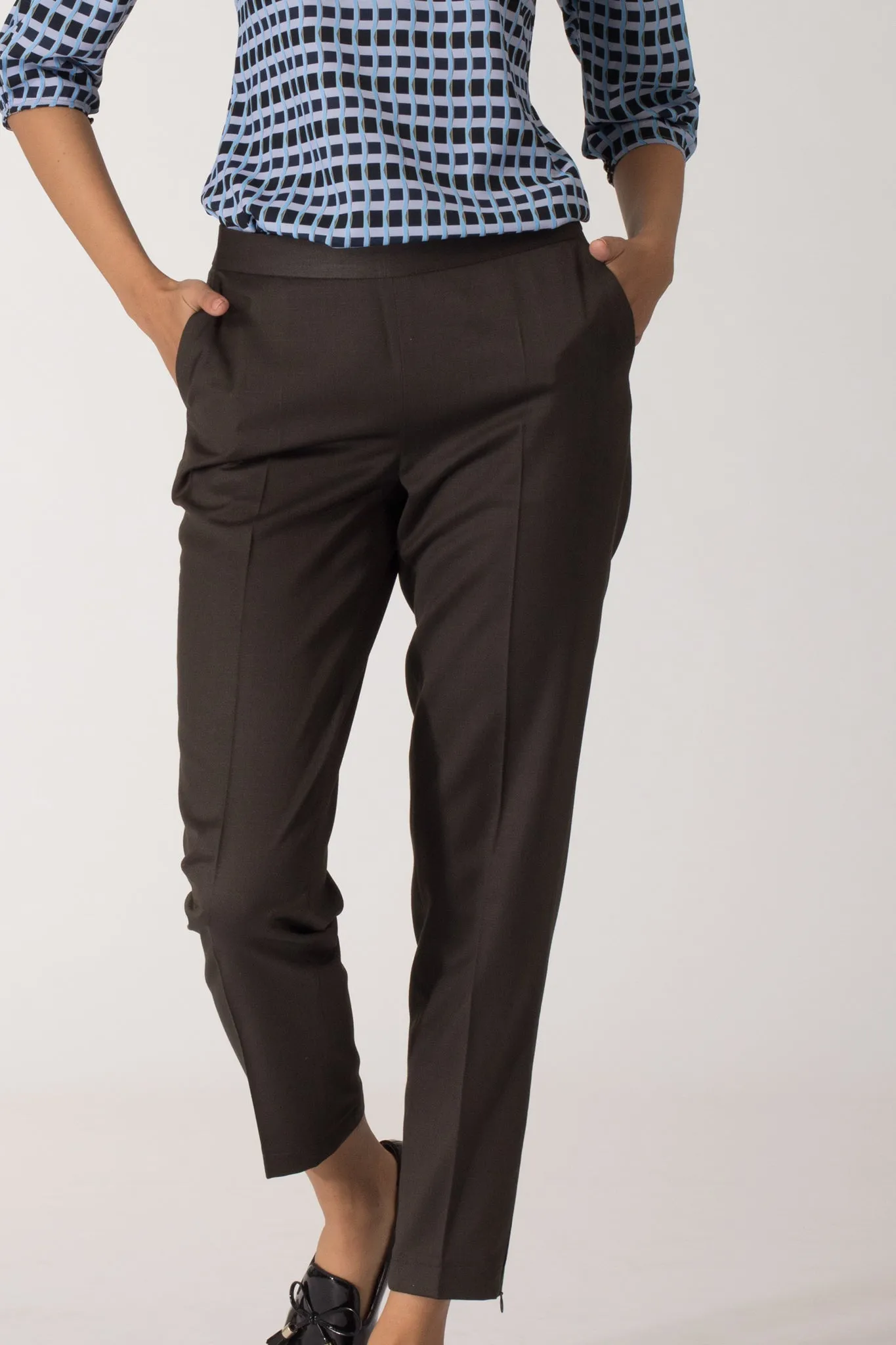 Deep Olive Slim fit Trousers