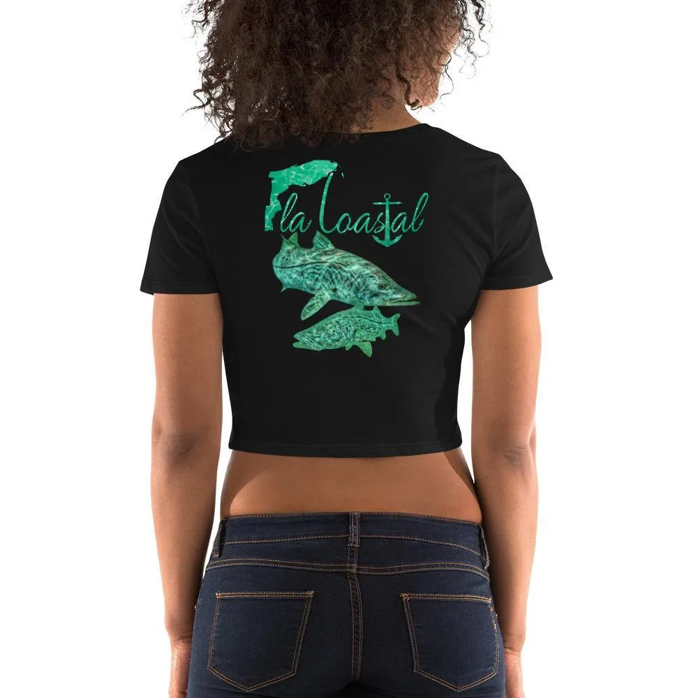 Droppin' Lines Crop Tee
