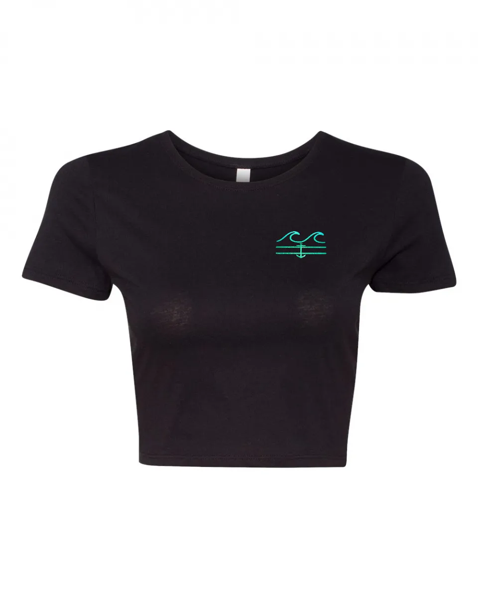 Droppin' Lines Crop Tee
