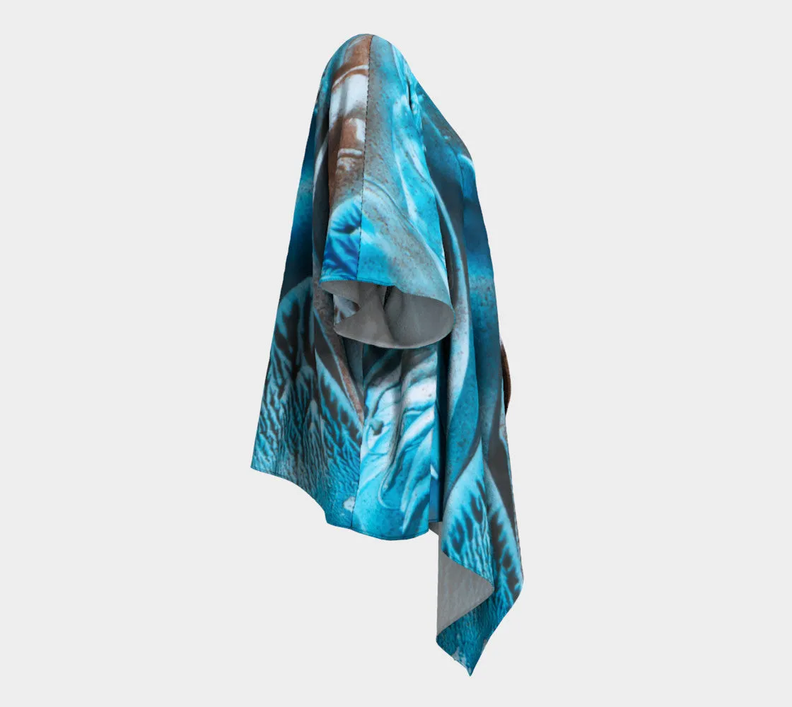 Fauna Blues Draped Kimono