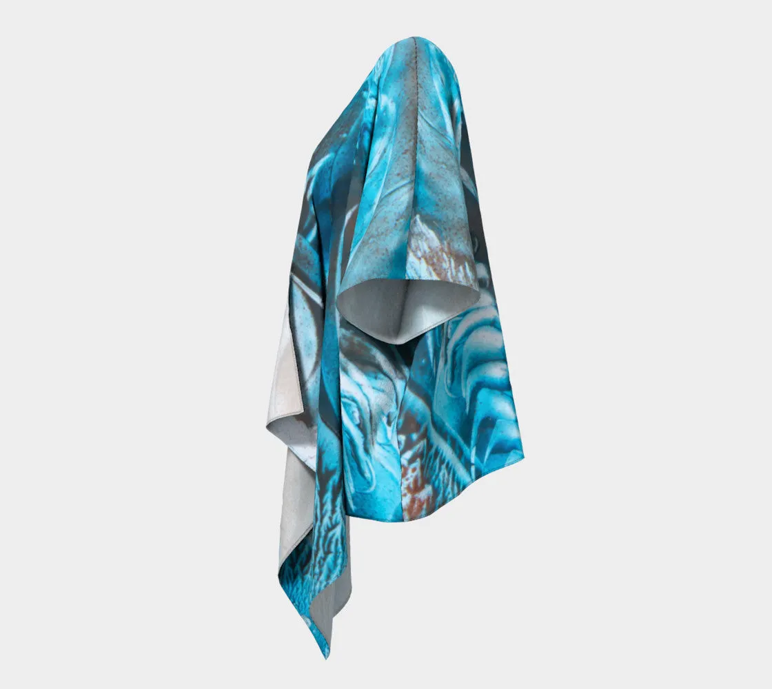 Fauna Blues Draped Kimono