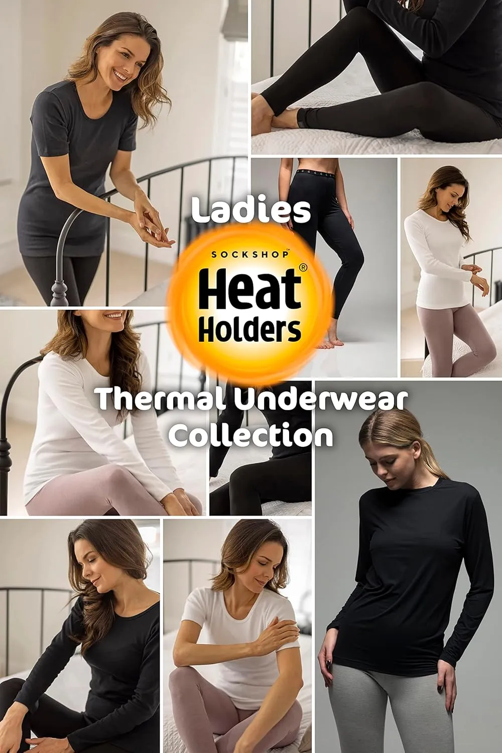 HEAT HOLDERS - 3 Pair Thermal Fleece Lined Leggings for Women | Thick Opaque Outdoor Footless Leggings