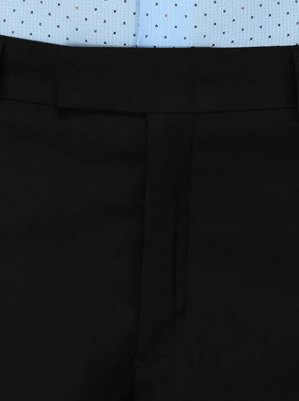 JadeBlue Black Slim Fit Formal Trouser