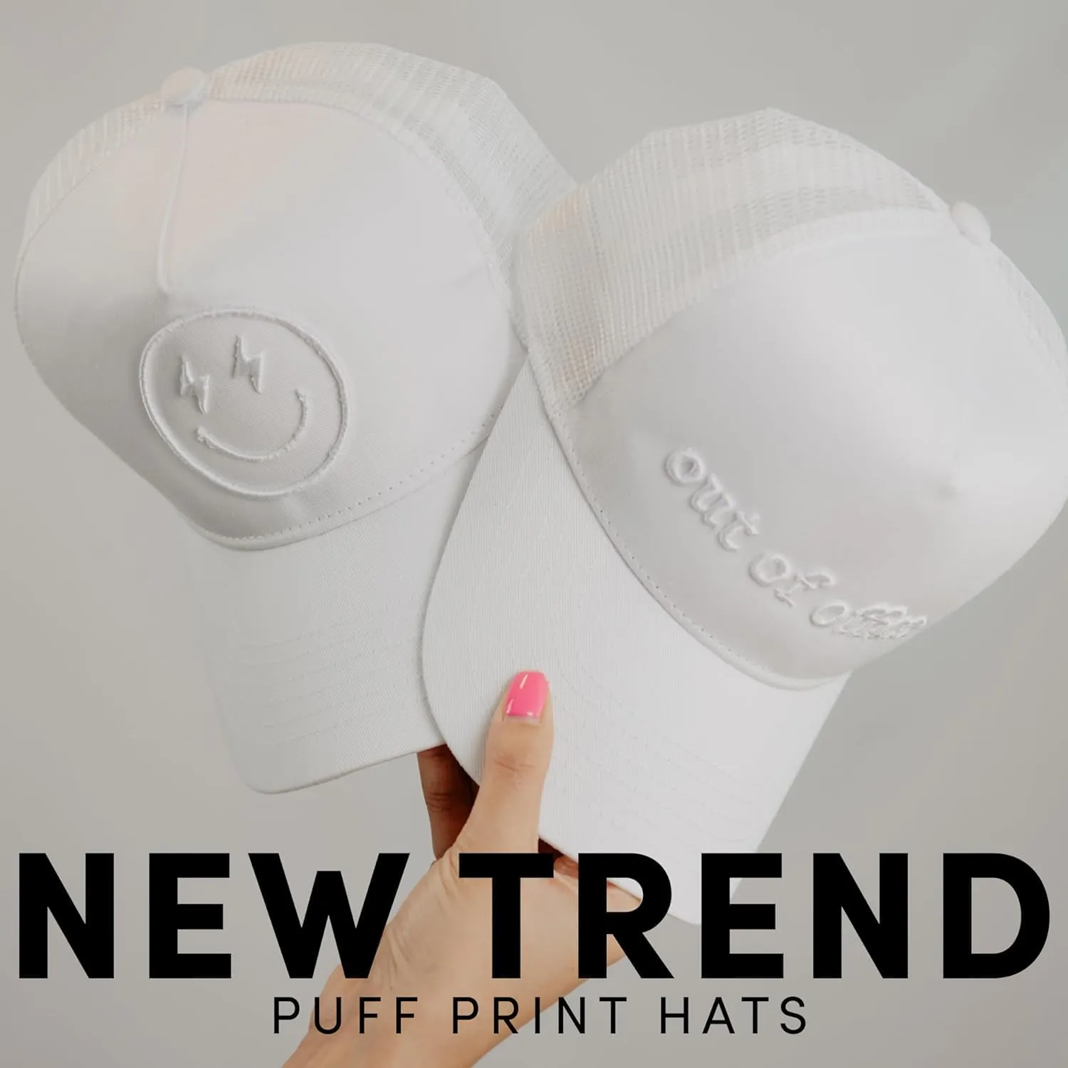 KATYDID Salty Foam Trucker Hat - Adjustable Trucker Hat with Mesh Netting - Fully Embroidered Trucker Hat for Women