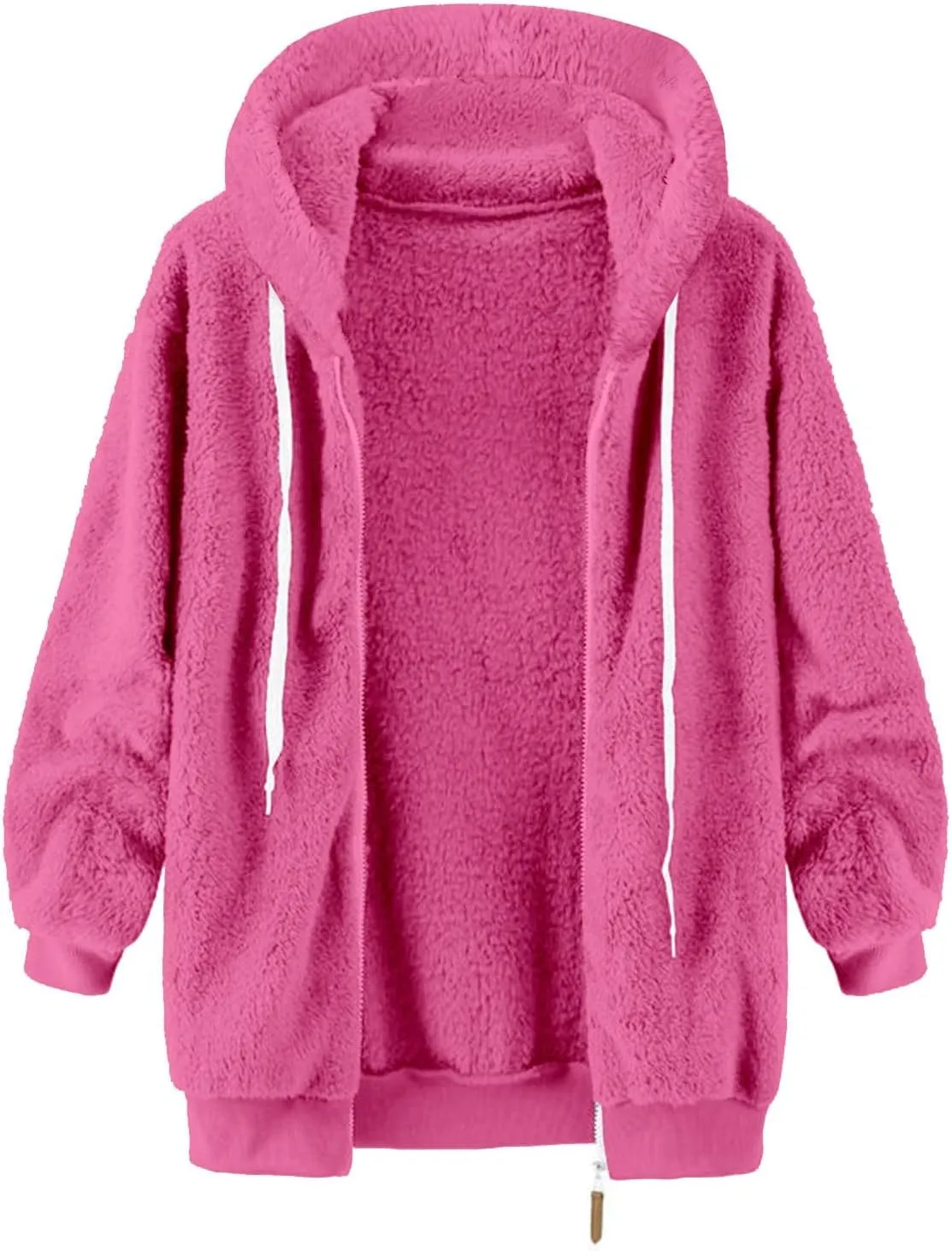 Leather Jacket Women,Thickened Overcoat Warm Solid Color Splicing Winter Fleece Lined Hoodie Snow Coat Outwear Jacket