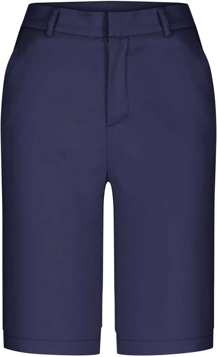LEMONONSTORE Summer Dress Shorts for Women Straight Wide Leg Work Office Capri Pants High Waist Beach Vacation Lounge Outfit