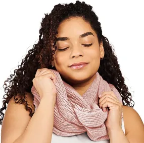 Maggie's Organic Sweater Infinity Scarf - Ribbed Knit Organic Cotton - Circle Loop Design Winter Scarf