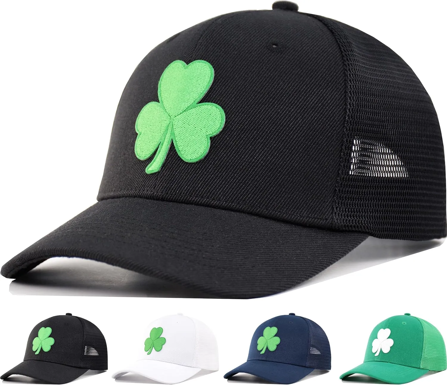 Men's Classics Trucker Hat(M-L/XL,XXL)-Blank Structured Baseball Cap,Adjustable/Mesh Snapback Hats