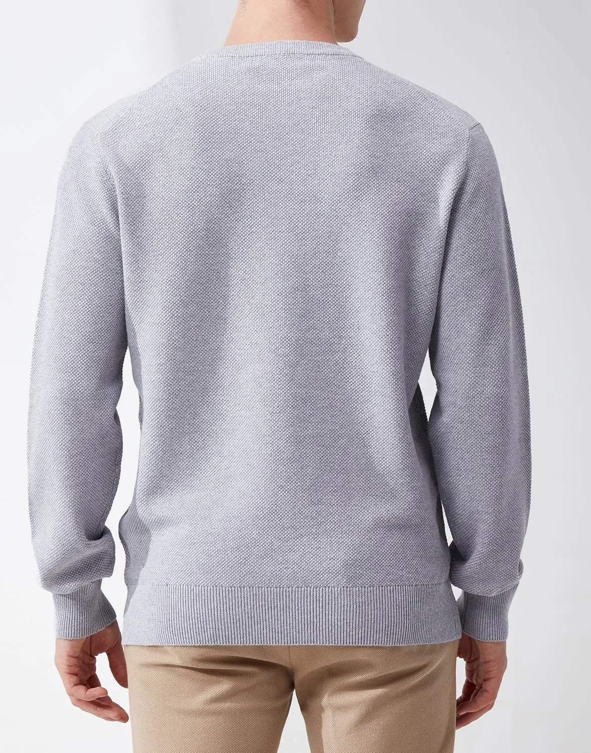 Men's Slim Fit Casual Long Sleeve Crewneck Pullover Sweater