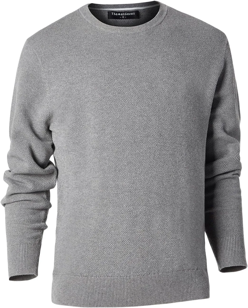 Men's Slim Fit Casual Long Sleeve Crewneck Pullover Sweater
