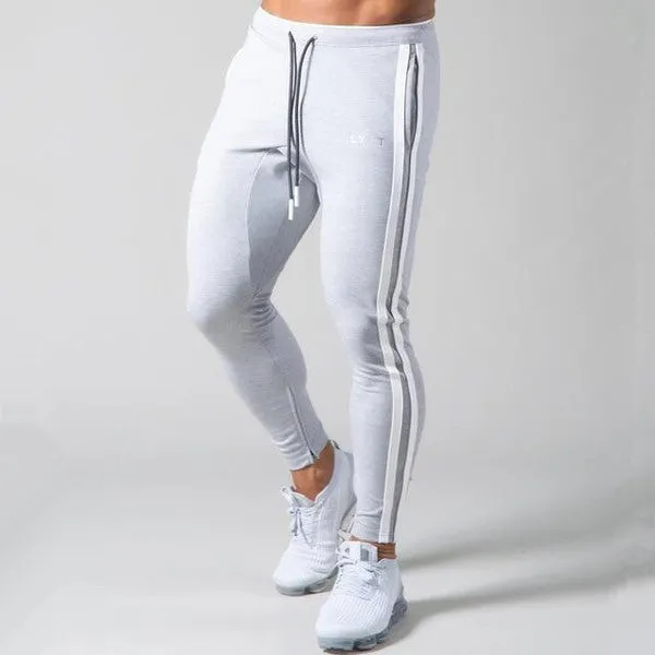 Slim-fit banded joggers