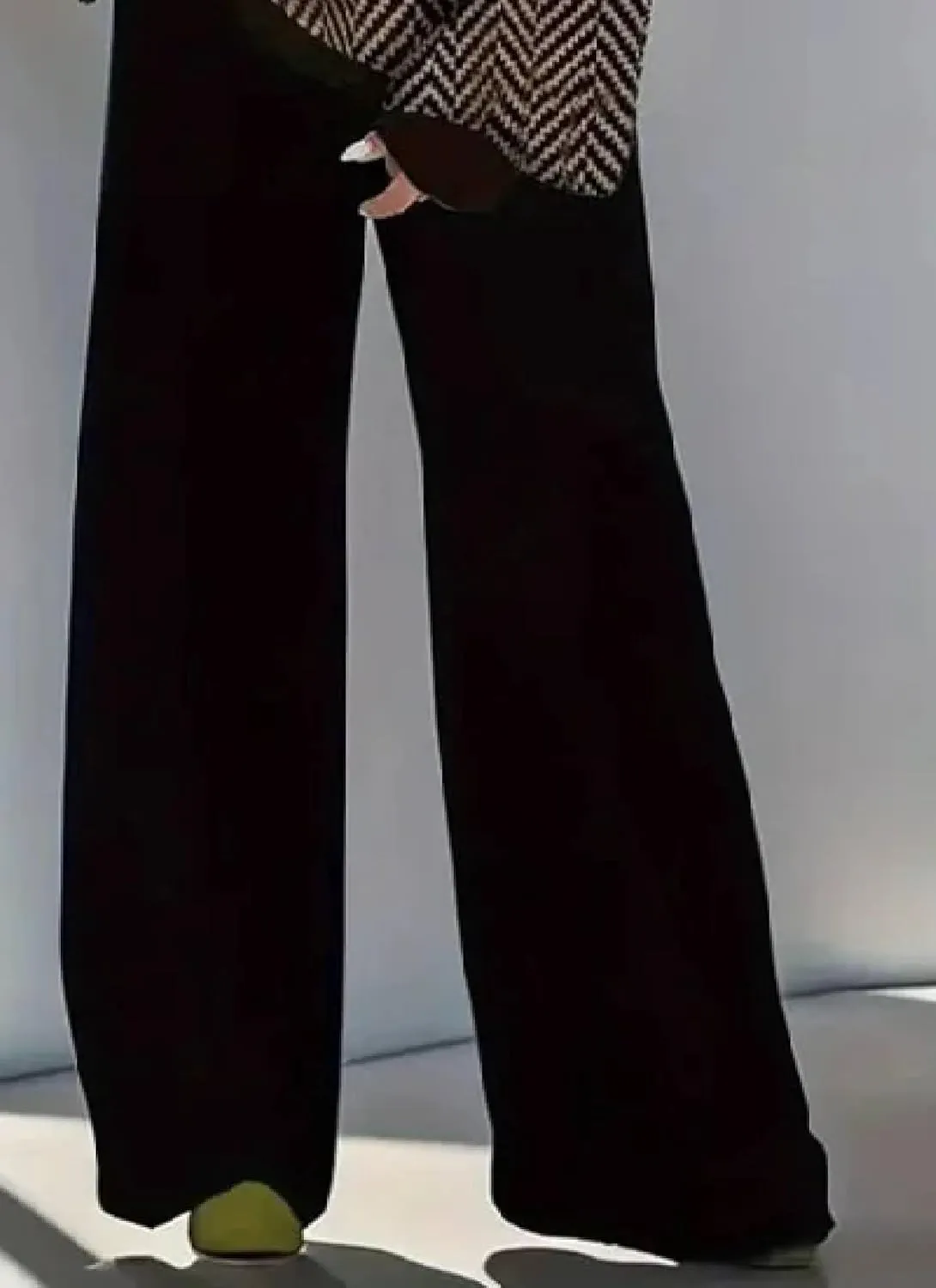 Women's 2 Piece Outfits Herringbone Cold Shoulder Top and Wide Leg Pants Set 2025 Fashionable Two Piece Lounge Outfit